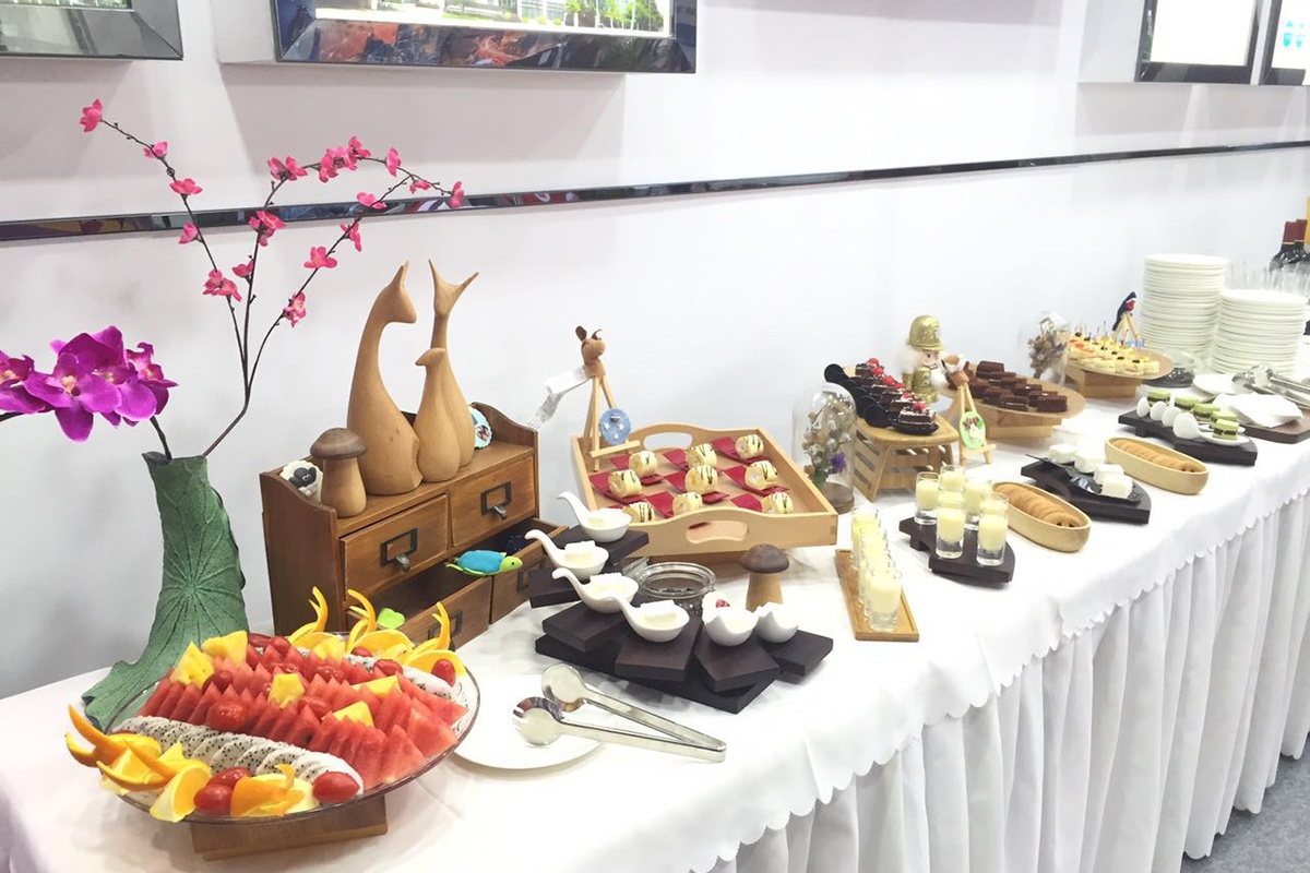 友訊達公司展會茶歇